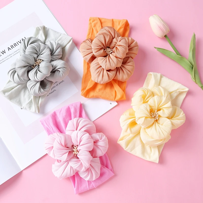 

Baby Accessories For Girl Flower Headband Newborn Elastic Hair Bands Children Turban Toddler Headwrap Tiara De Cabelo Stirnband
