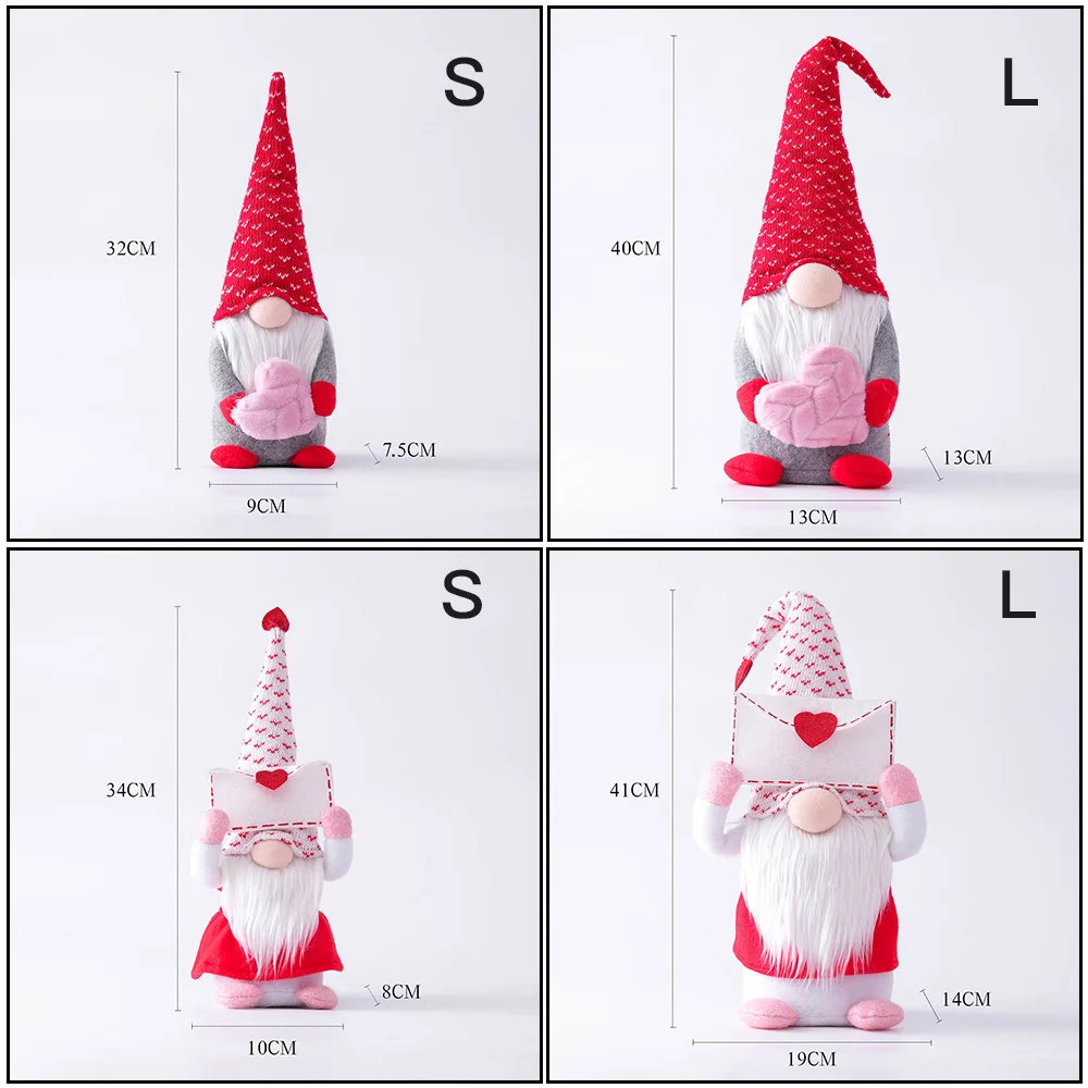 

Cute Gnome Decorations With Long White Beard And Bulbous Nose, Handmade Tear-Resistant Plush Dolls Dwarf Doll Ornament