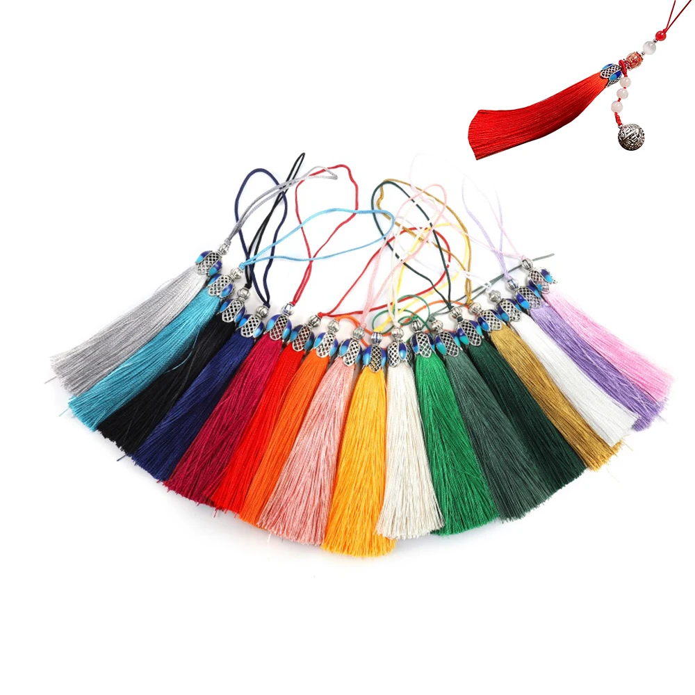 

6 шт., хлопок, шелк, кисточка, бахрома, кисточка, висячая веревка, сделай сам, кисточки, бахрома, отделка, подвеска для шитья, ювелирное изделие,...