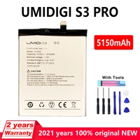 new original 5150mah s3 pro phone battery for umi umidigi f1 f1 play s3 pro in stock high quality batteries with free tools