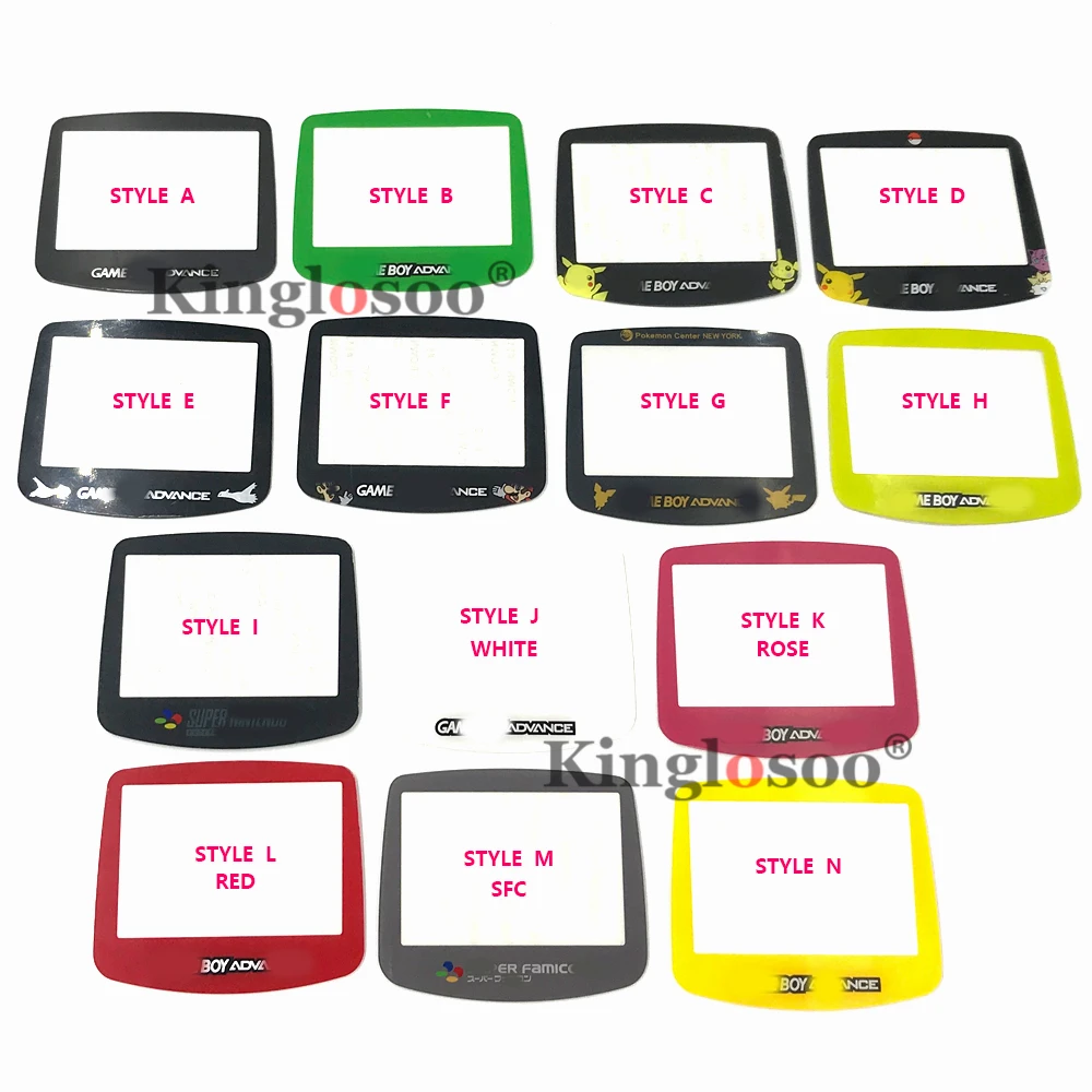 Больше стилей белых экранных линз для Game Boy Advance GBA защитный чехол | Электроника