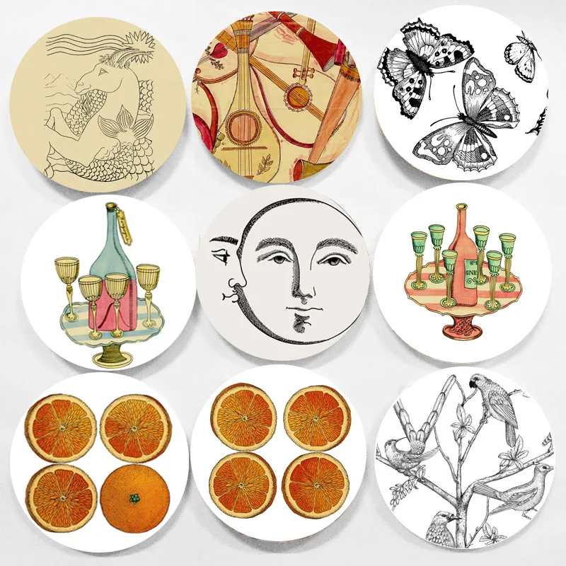 Настенная тарелка украшения ручной работы декоративная приятная для глаз