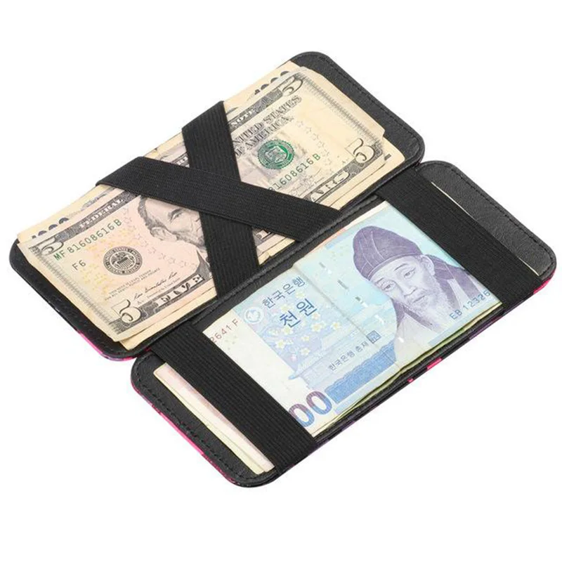 KUDIAN Медвежонок Мужской зажим для денег мужской кожаный держатель карт модный