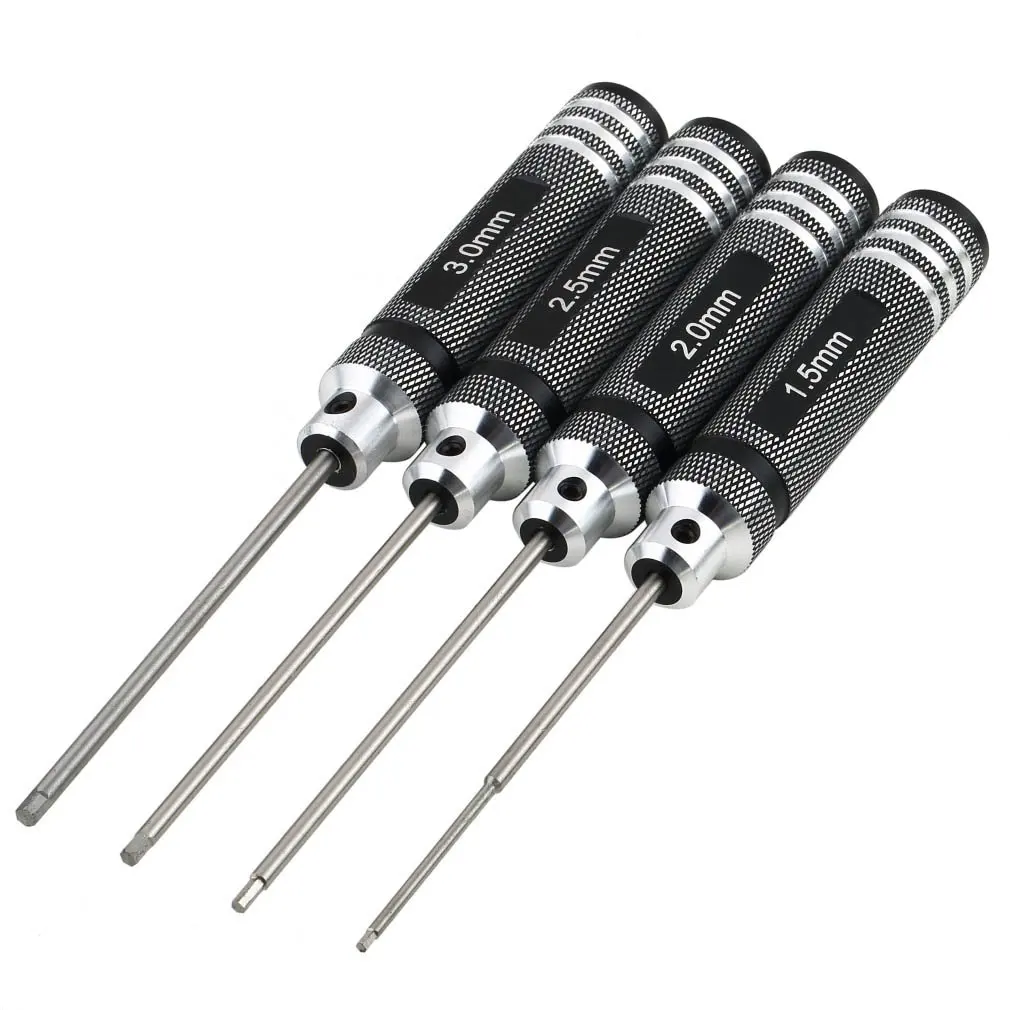 

4PCS Hex Screw Driver Tool Kit For RC Helicopter Plane Transmitter Car Blue New Hot!