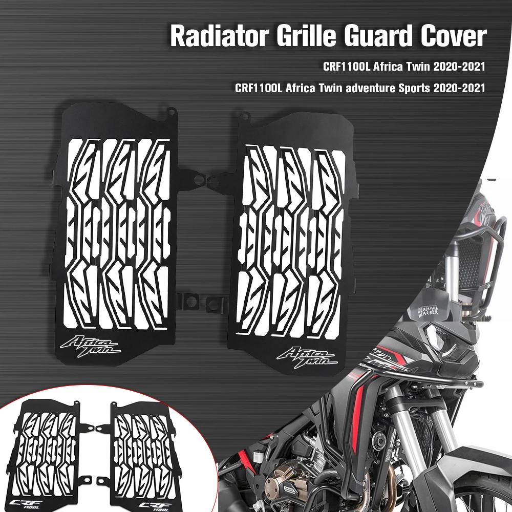 

For Honda CRF1100L CRF 1100 L Africa Twin 2020 2021 CRF 1100 L Motorcycle Aluminum Radiator Grille Grill Guard Cover Protector