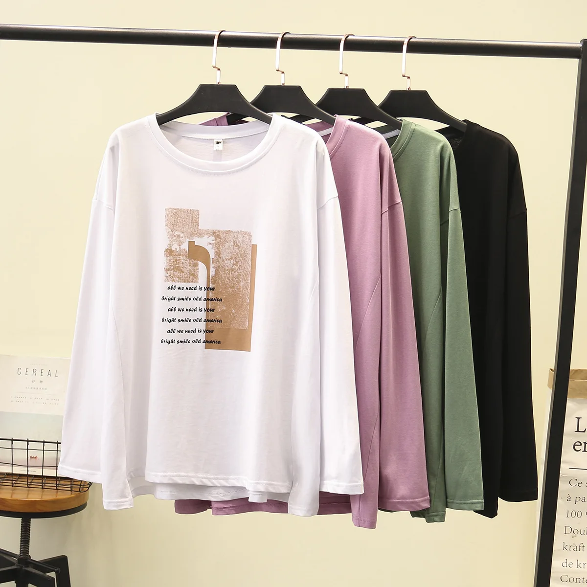 Женские Весенние футболки женские топы с длинными рукавами женская футболка