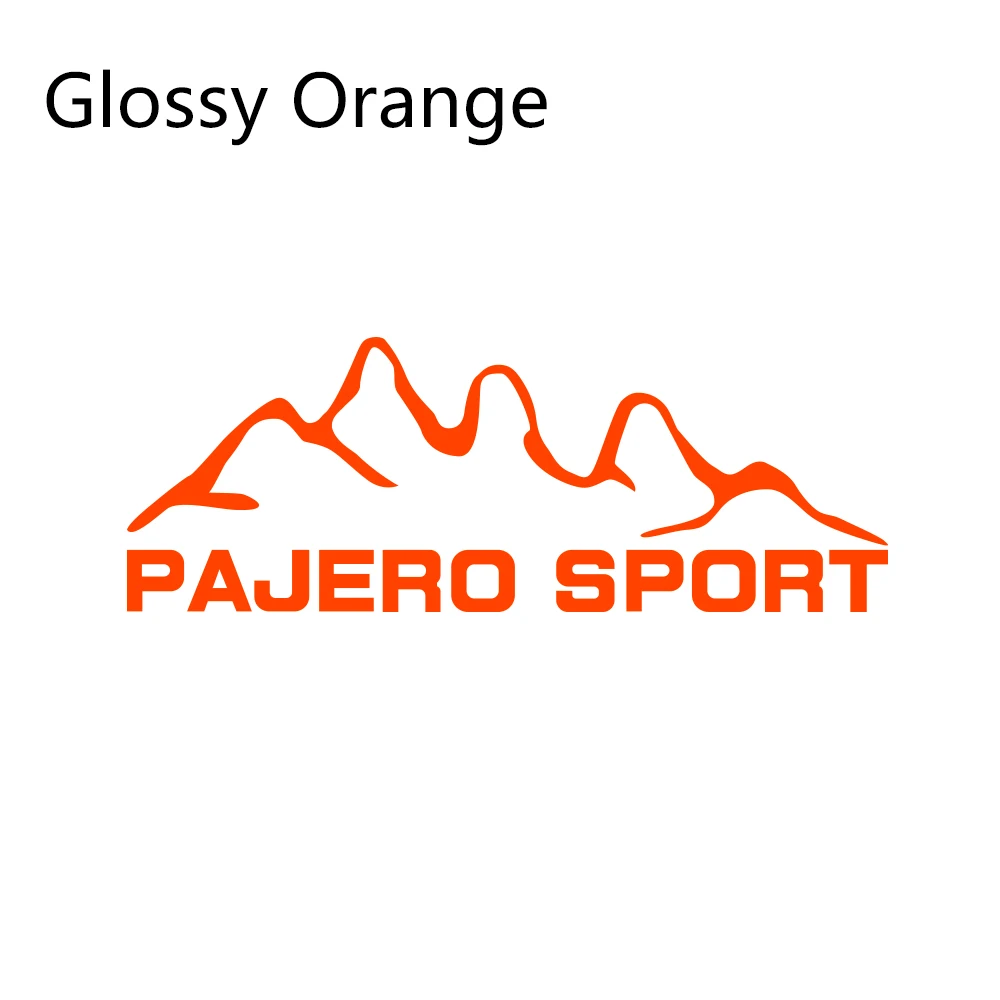 Glossy Orange Автомобильные наклейки для Mitsubishi pajero sport Styling Виниловая пленка Авто наклейки своими руками Автомобильные украшения автомобильные принадлежности для тюнинга - Название цвета: Glossy Orange