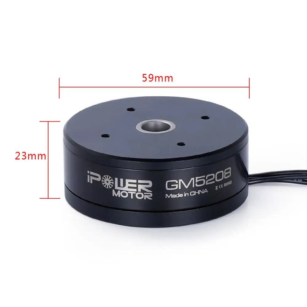 Двигатель ipower GM5208H-200T GM5208 5208 полый вал бесщеточный карданный двигатель для DSLR/CANON 5D MARKII, MARKIII камеры Стабилизация