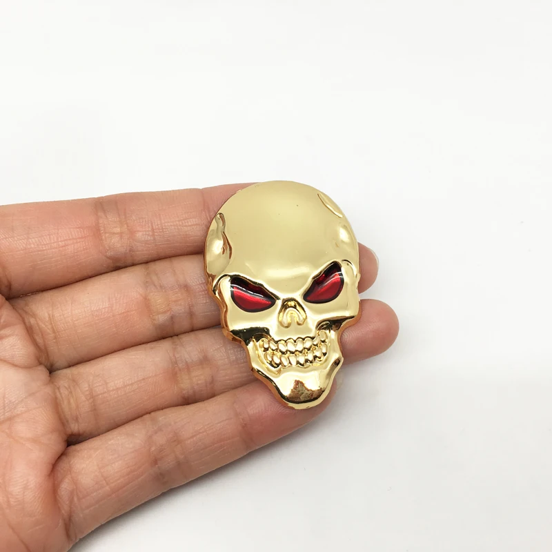 Car styling 3D metal The Punisher Skull Emblem Badge car sticker for Audi Chevrolet Golf Polo Opel Toyota Mazda Nissan Hyundai | Автомобили