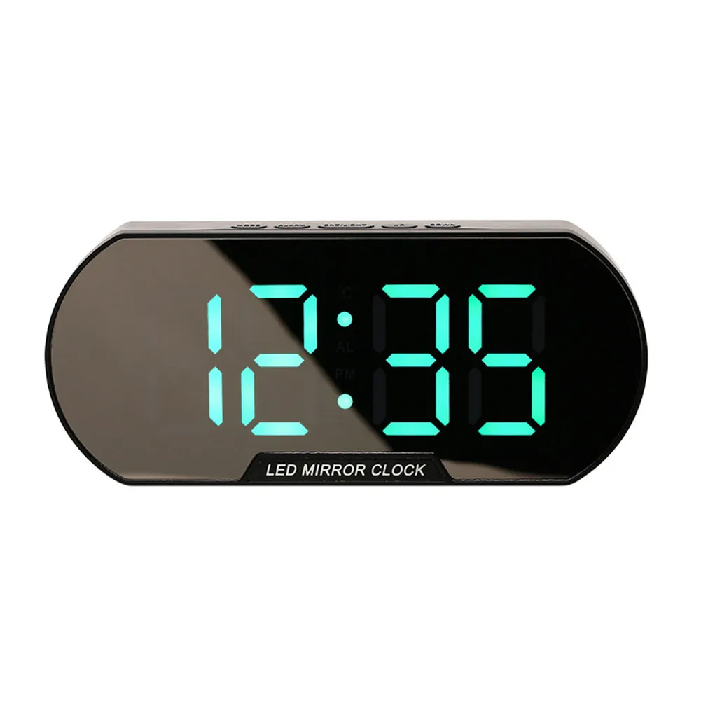 

1 Pcs Alarm Clock LED Electronic Clock Modern Simple Fashion Student Alarm Clock Living Room Bedside Mirror Mute Clock