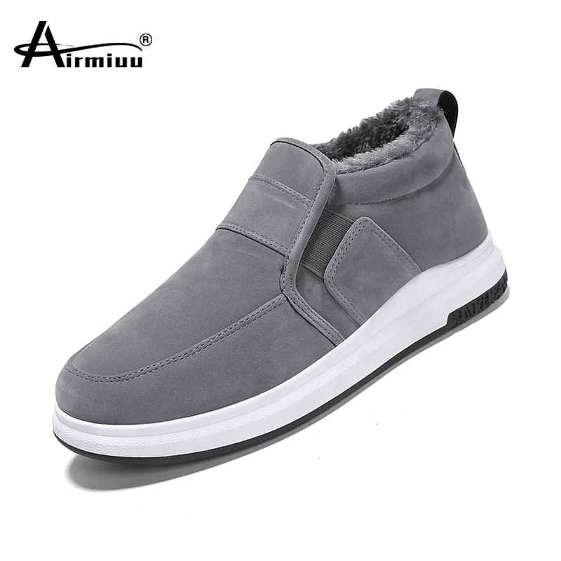 

Men Winter Snow Boots Thick Plush Warm Sneakers for Men Non-slip Anti Cold Ankle Boots Male Casual Running Shoes bottine homme