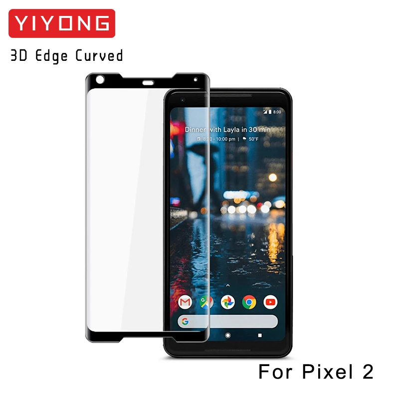 YIYONG 3D Edge изогнутое стекло для Google Pixel 3 XL закаленное стекло Защита экрана для Google Pixel 3A XL Pixel 2 XL Pixe3 стекло - Цвет: For Pixel 2