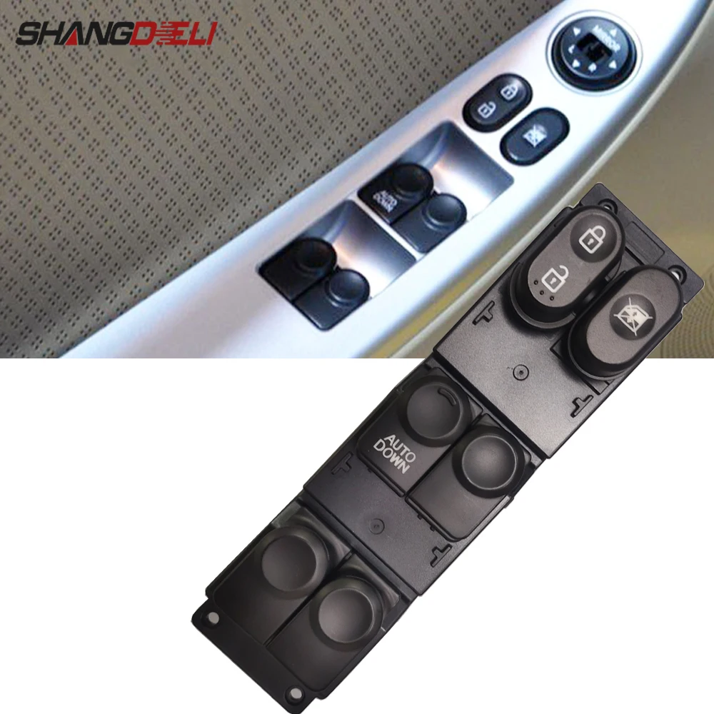 Interruptor de Control para ventana eléctrica coche de botón botonera elevalunas de ventana interruptor para acento Hyundai Solaris accesorios 2011 - 2017 93570-1R111