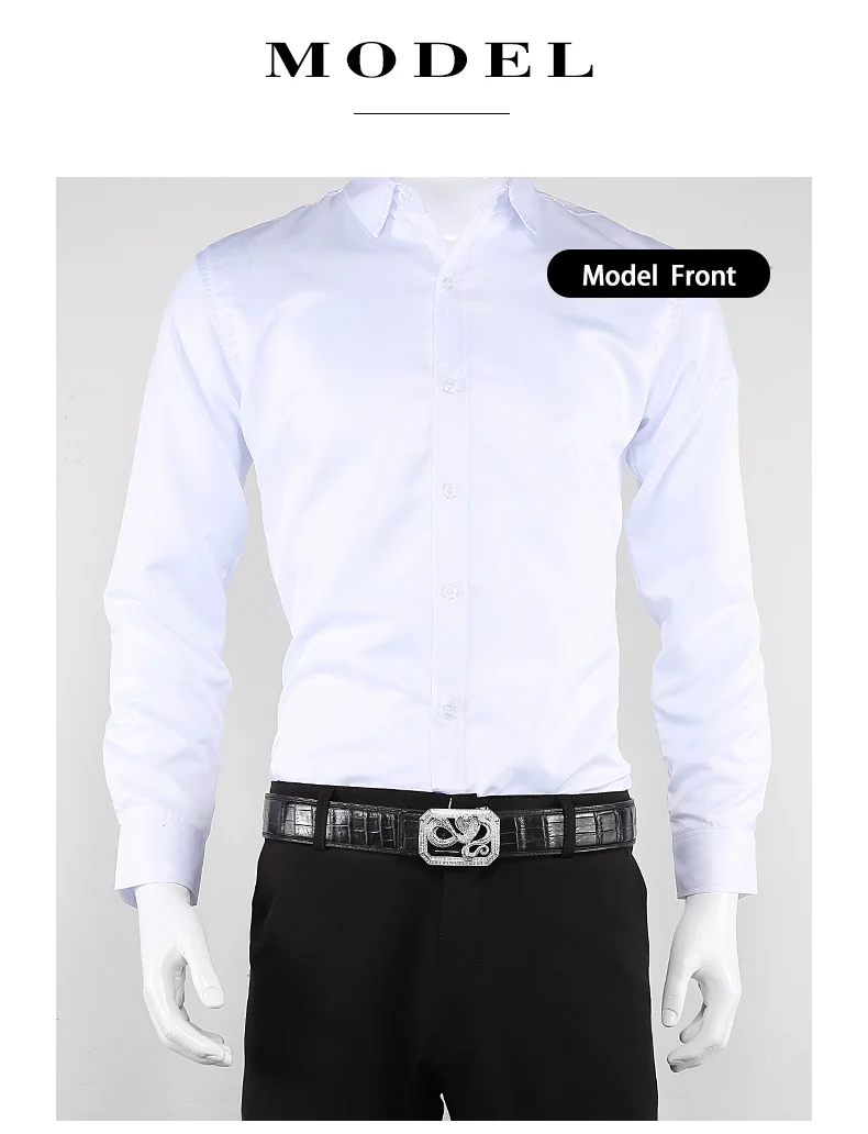 McParko Crocodile Belt Mens Leather Belts With Buckle Luxury Animal Design Genuine Leather Waist Belt with rhinestones Buckle