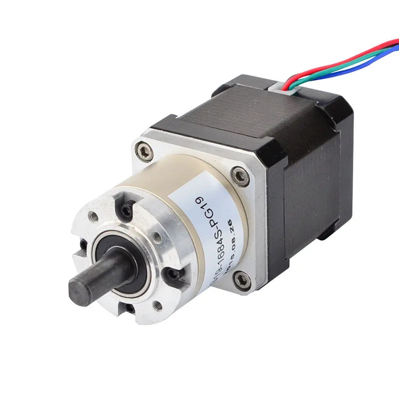 Nema 17 шаговый двигатель Передаточное отношение 19:1 Планетарная коробка передач 42 двигатель экструдер 1.68A L = 48 мм Nema17 шаговый двигатель