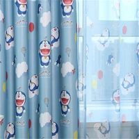 cartoon doraemon blackout curtains for children living room bedroom cute kids window treatments for boys girls