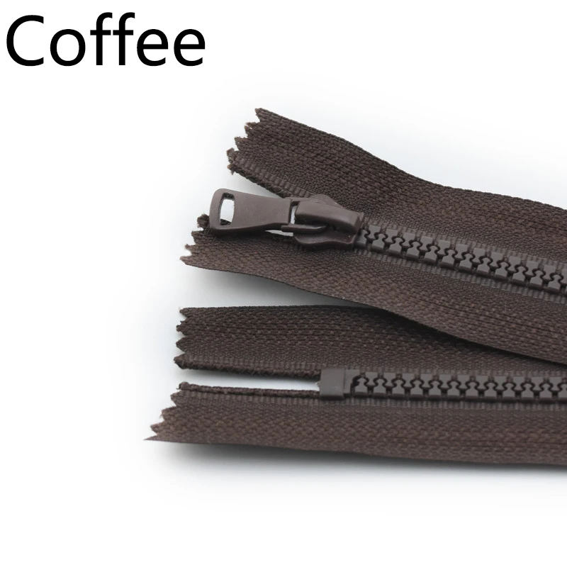 Coffee Meetee 5 шт. 15/20/25 см 5# разъемная застежка-молния смолаы неразъёмная застёжка-Костюмы карман на молнии Подушка DIY кошелек одежда швейной фурнитуры ZA007 - Цвет: Coffee