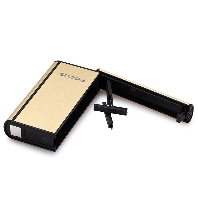 FOCUS Cigarette чехол шлифованный алюминий металлический Карманный держатель 8 шт.