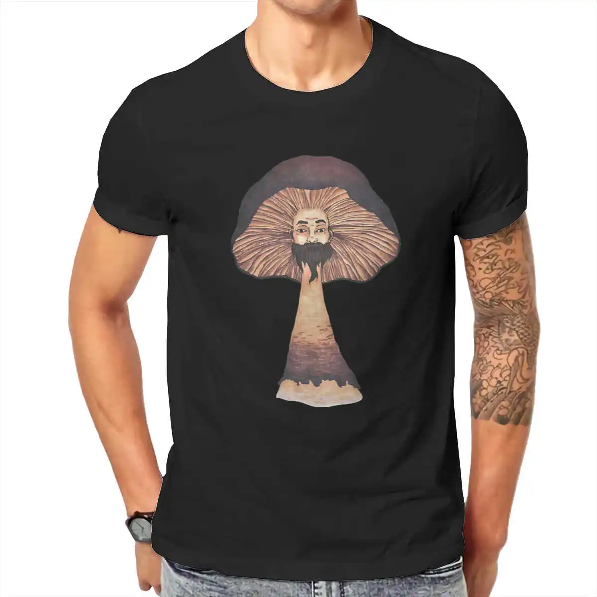 

Manga goblincore,Mushrooman T shirt Men T shirt summer T-shirt