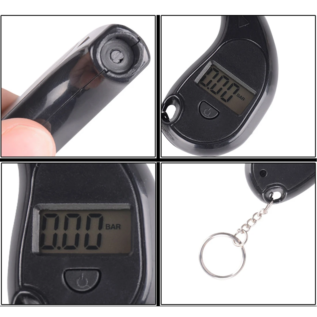 Цифровой тестер давления в шинах с ЖК дисплеем 3 150 PSI|Манометры| |