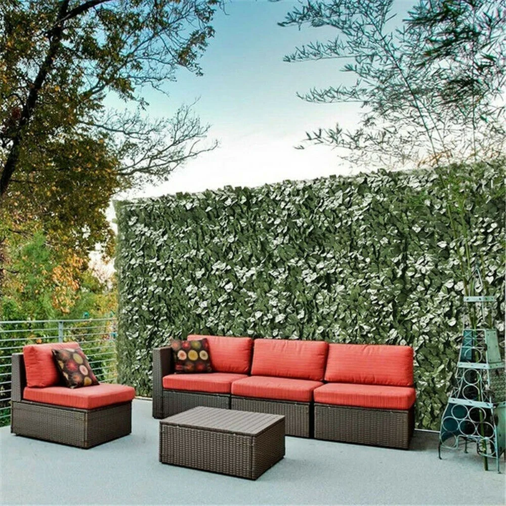 

Lvy Leaf Artificial Foliage Privacy Fence Screen Panel Garden Flowers Hedge Home Decor Wedding Decoration Christmas