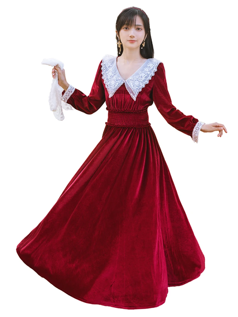 Женское бархатное платье в стиле бохо YAMDI элегантное винтажное праздничное