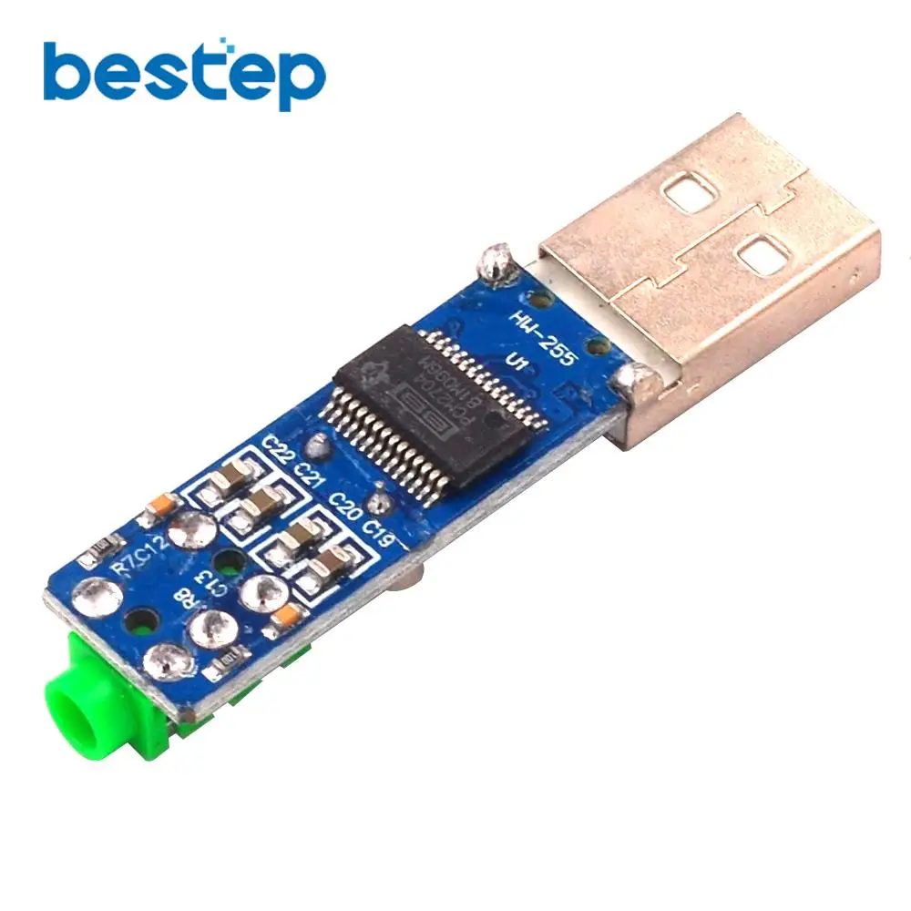 USB PCM2704 Аудио Звуковая карта DAC декодер модуль 5 в HIFI динамик звуковая плата для