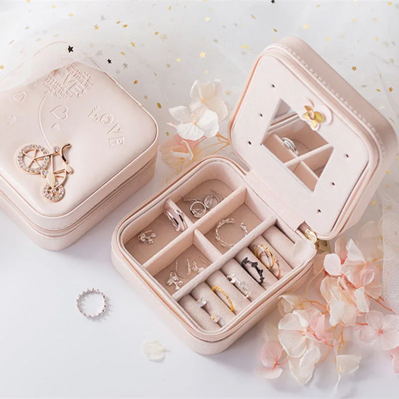 Коробка для упаковки ювелирных изделий шкатулка изысканного макияжа чехол