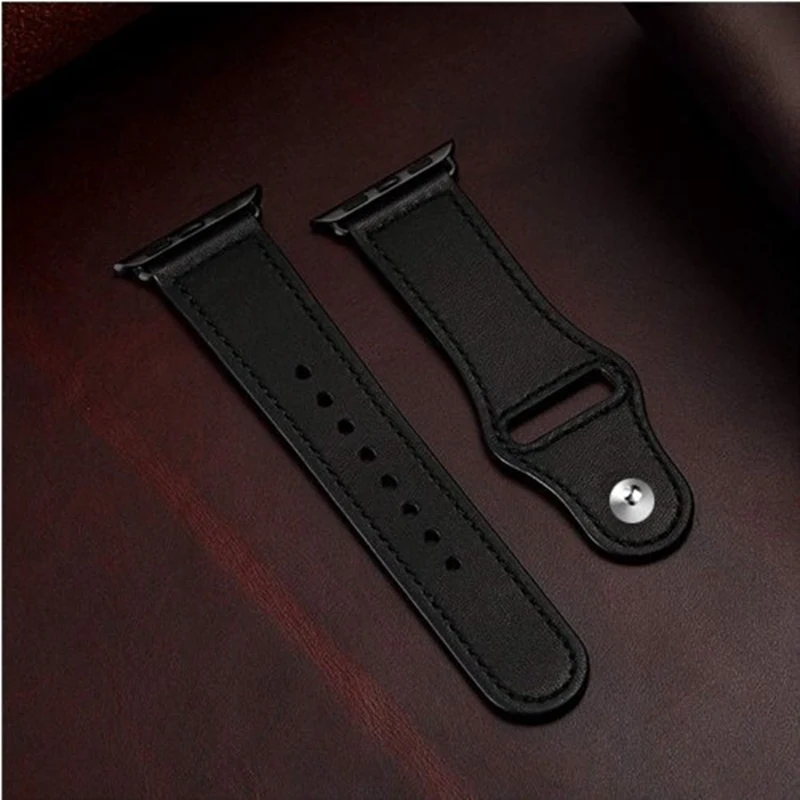 Натуральная кожа петля ремешок для apple watch band 44 мм 40 мм, 42 мм, 38 мм, ремешок для наручных часов iwatch, версия 4/3/2/1 Часы браслет аксессуары
