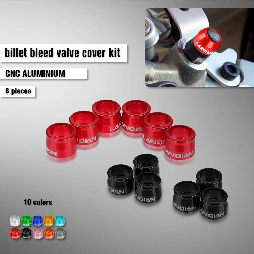 

CNC Billet Bleed Valve Cover Kit For MV AGUSTA Brutale 4 Cylinders 989 990 R 800 RC Rosso RR F3 675 RC Caliper Master Cylinder