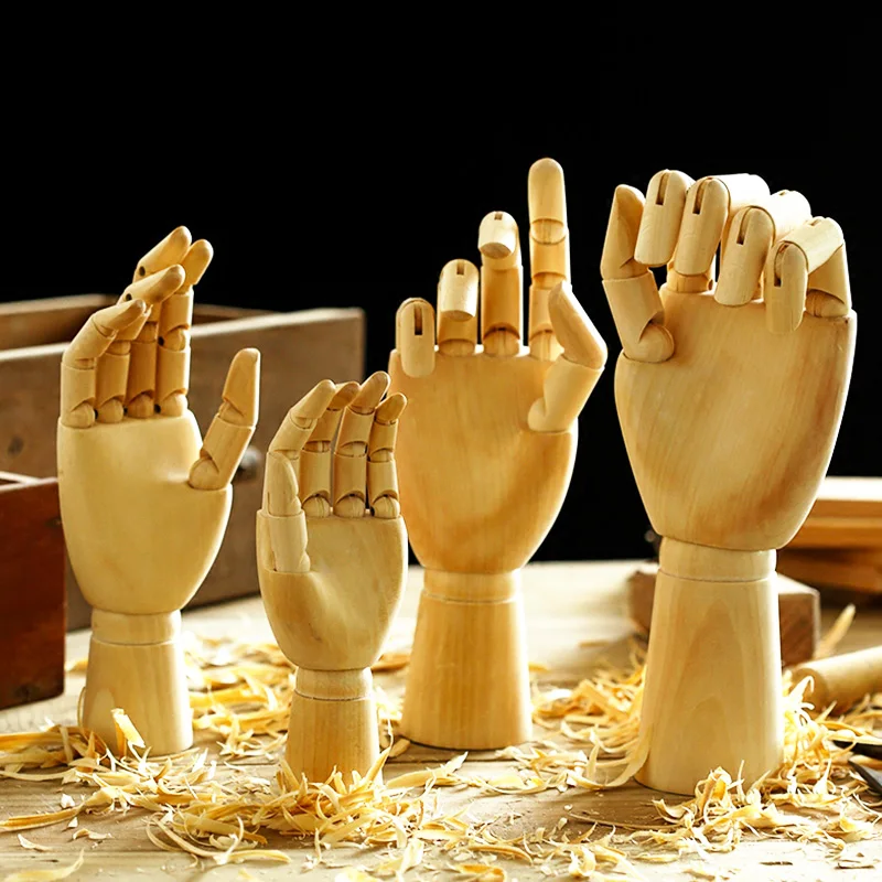 Европейский самодельный 3D Деревянный шарнир искусственная модель Украшение