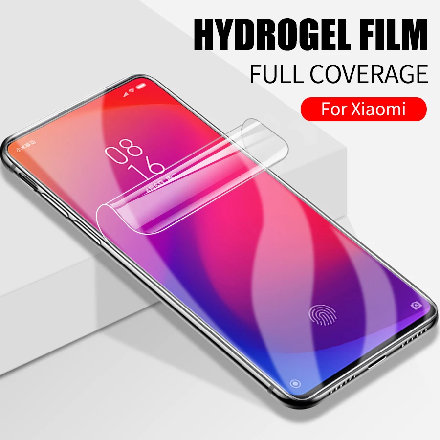 3D полное покрытие Защитная Гидрогелевая мягкая пленка для Xiaomi Mi Redmi Note 5 6 7 8 Pro