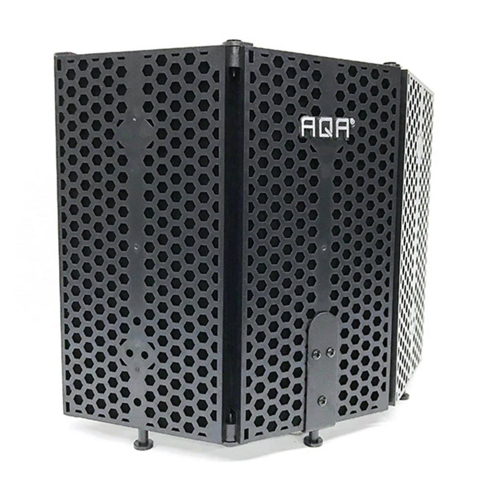 

Foldable Microphone Acoustic Isolation Shield Alloy Acoustic Foams Panel Studio Recording Microphone Accessories