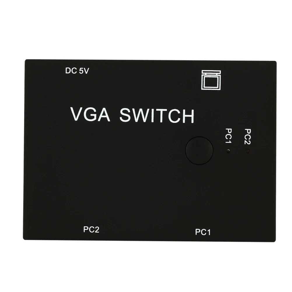 VGA Switch 2 Port SVGA Audio Video Switcher Hosts In 1 Display Screen Input+1 Output Multiple Format Support Button Control | Компьютеры и