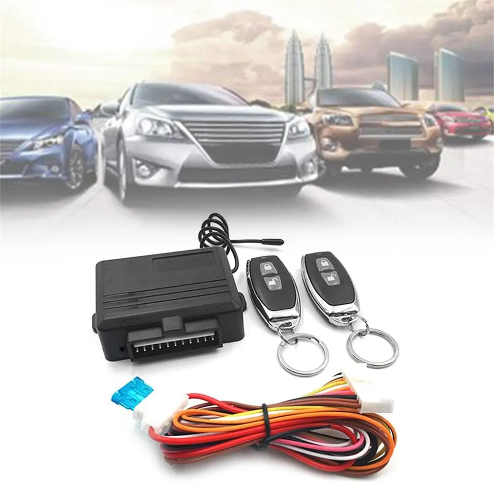 Universal Keyless Entry System Car Alarm Systems Device Auto Remote Control Kit Door Lock Vehicle Central Locking And Unlock | Автомобили