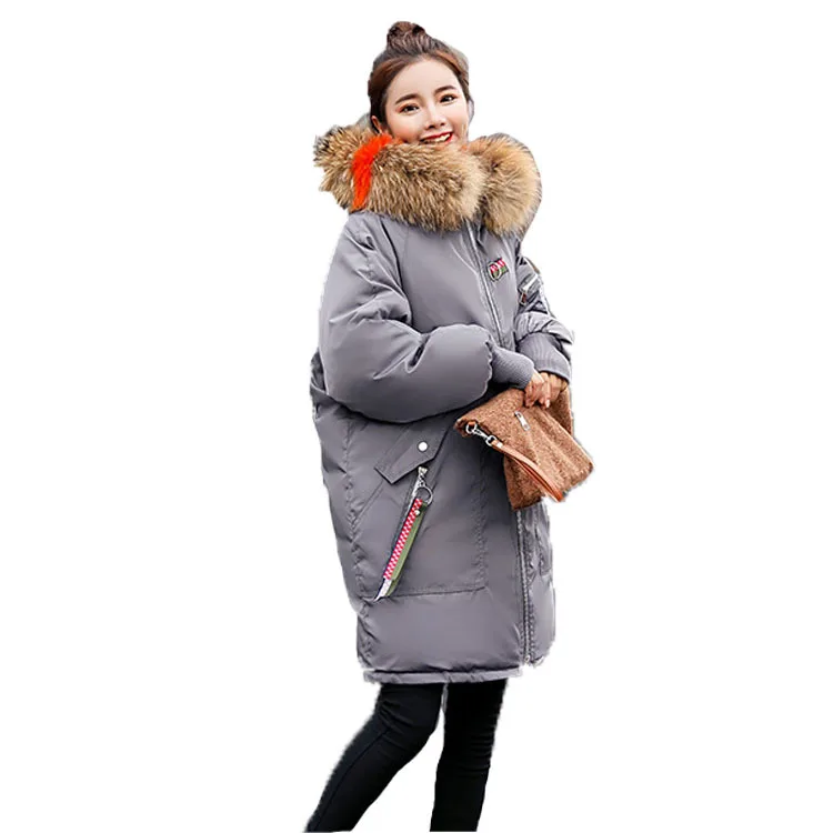 Новинка Стильная осенне зимняя хлопковая одежда женское свободное пуховое