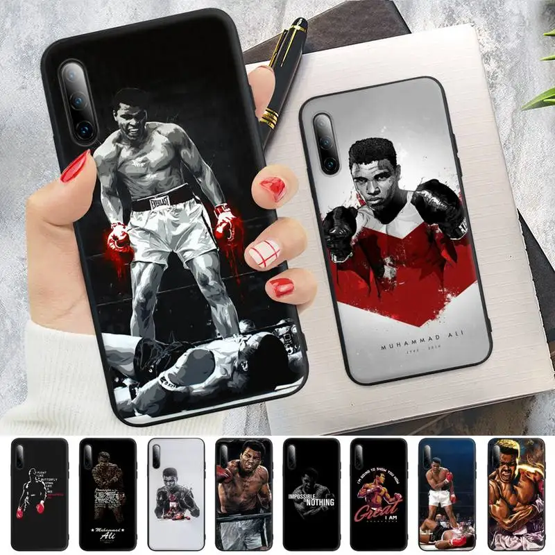 

Muhammad Ali Boxing Champion Black Silicone Phone Cover For Samsung Galaxy S9 S10 S20 S21 S30 Plus Ultra S7 S8 S10e Case
