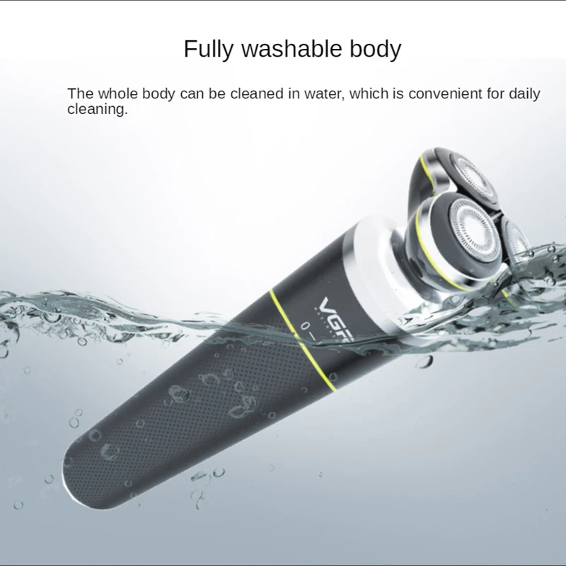

VGR Electric Shaver 4D Floating Razor USB Rechargeable Multi-Function Beard Skinhead Artifact Wash V-308