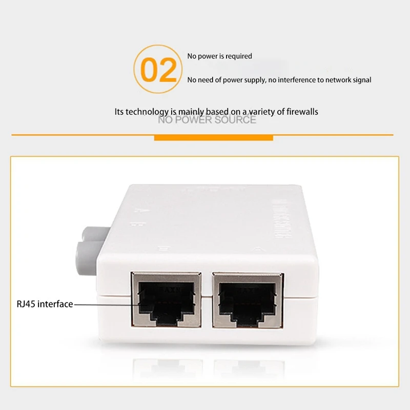 Мини 2 Порты и разъёмы RJ45 RJ-45 сетевой коммутатор gigabit Ethernet коробка Коммутатор на