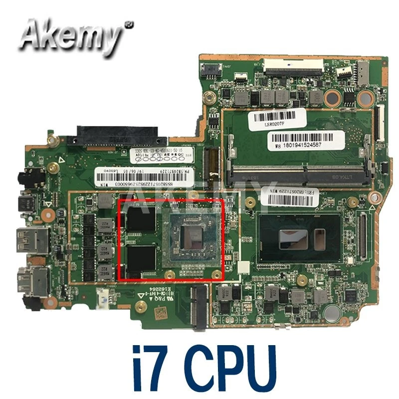 Материнская плата для ноутбука Lenovo 330S-15IKB ЦП i7 8550U AMD Radeon RX 535 2 Гб GPU 4 RAM