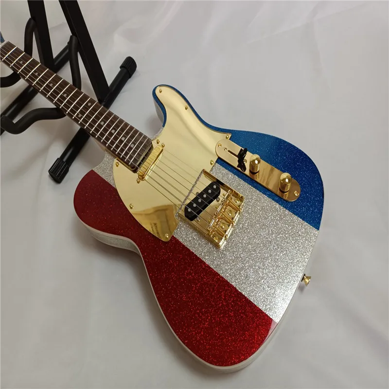 

2021！ High quality TL style Electric Guitar,Metallic Green paint, Maple fingerboard electric guitar,free shipping