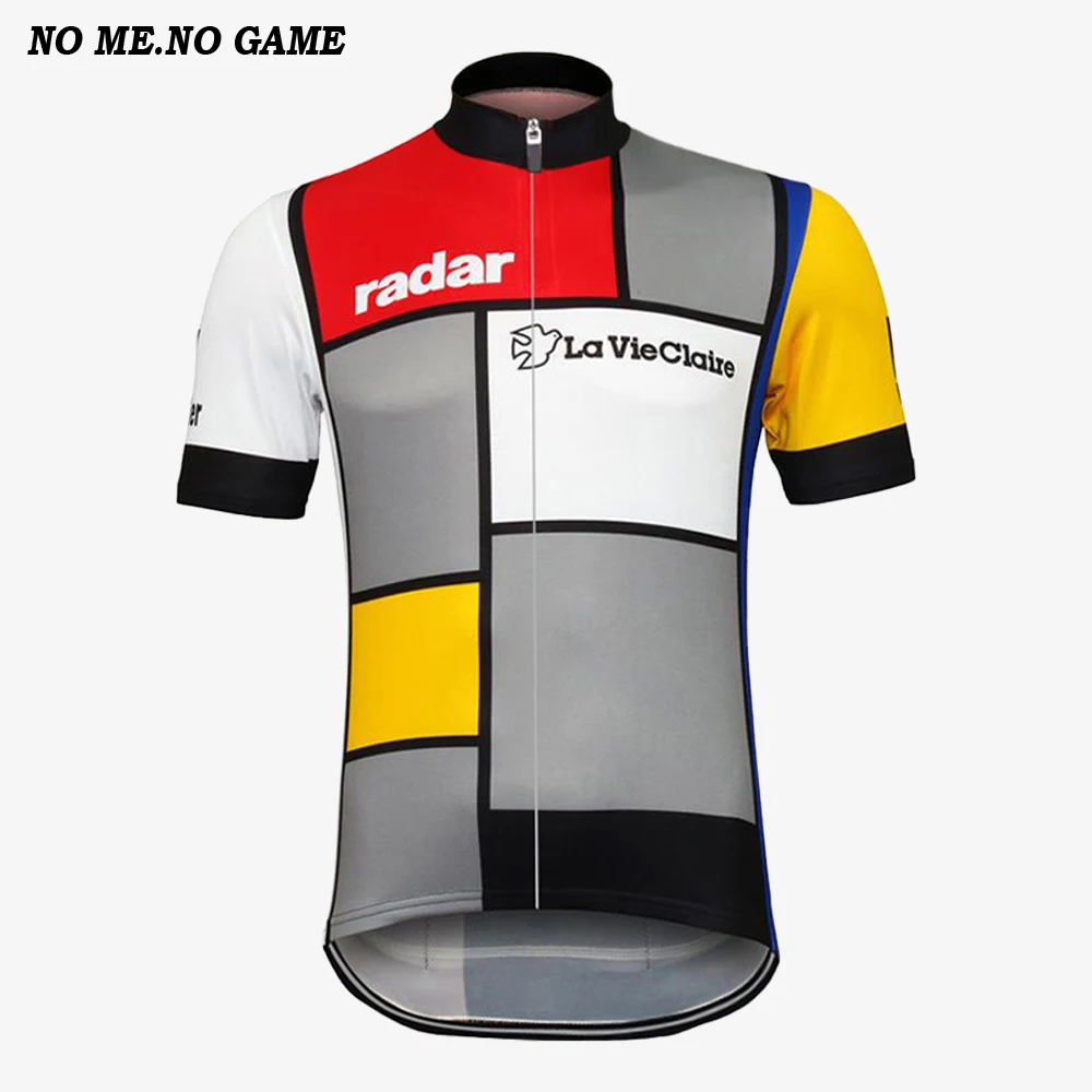 Summer hot Men's Classic Best La Vie Claire Retro Cycling Jersey Wonder Bicycle Clothes Road Mountain Bike Wear Wholesalers | Спорт и