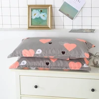 soft pillowcases with warm fabrics sweet heart design pillow covers 2pcs