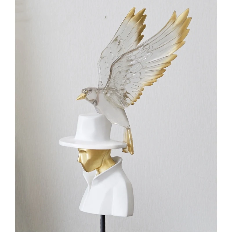 

Статуэтка из смолы в скандинавском стиле, для украшения дома, офиса, рабочего стола, неба, для гостиной, Декоративная скульптура