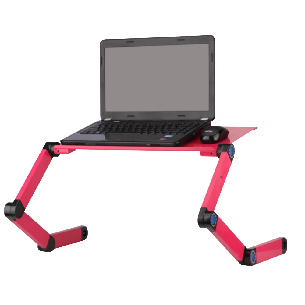 

Adjustable Laptop Stand Desk Lazy Table Folding Lifting Aluminum Alloy Cooling Bracket Portable PUO88