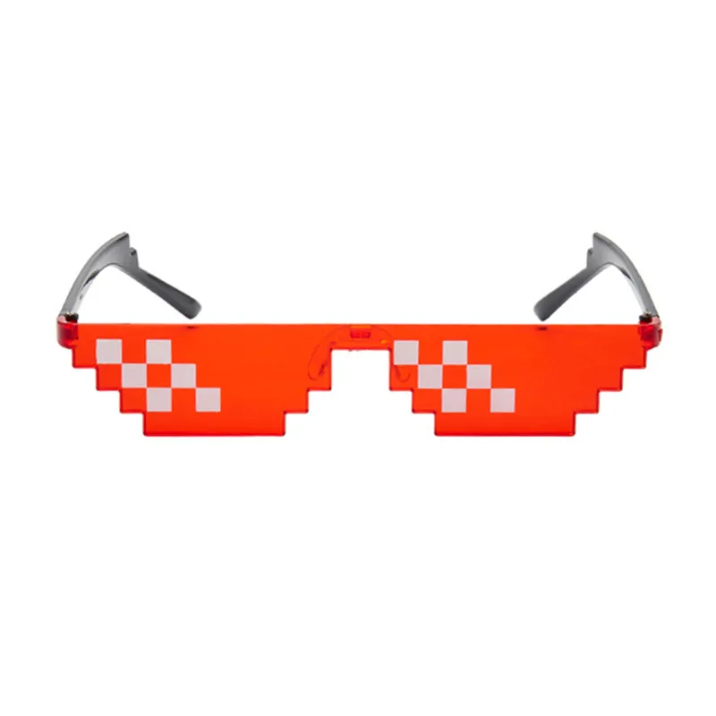 8 Bit Thug Life солнцезащитные очки для мужчин и женщин, Брендовые очки для вечеринки, мозаика, UV400, винтажные очки, унисекс, подарок, игрушка, очки