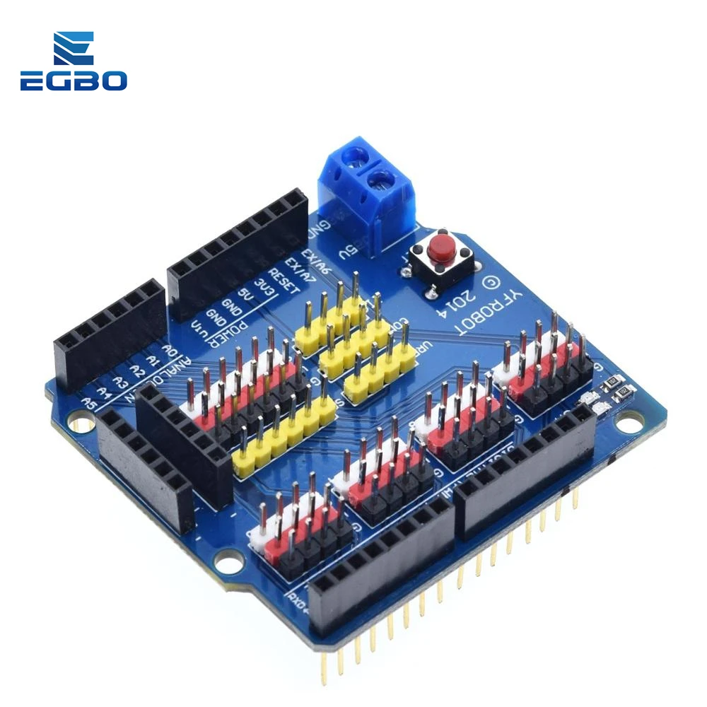 Плата расширения EGBO V5 щит датчика для Arduino UNO R3 V5.0 электронный модуль плата 1 шт. |