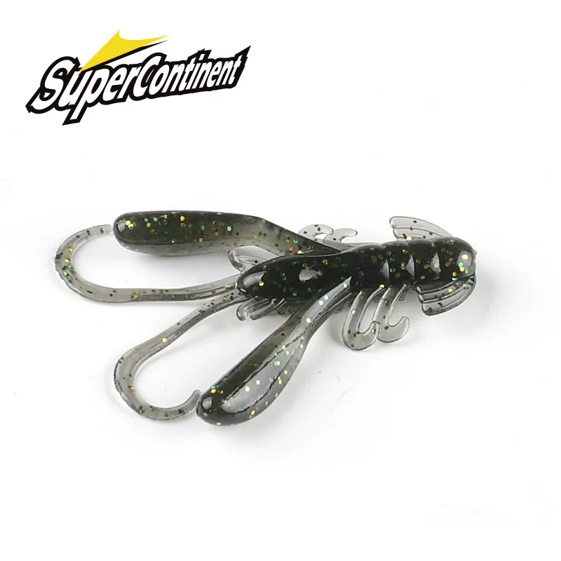 SUPERCONTINENT – Appâts de type crevette en silicone de 4cm et 1,6 g,leurres de pêche attrayant,