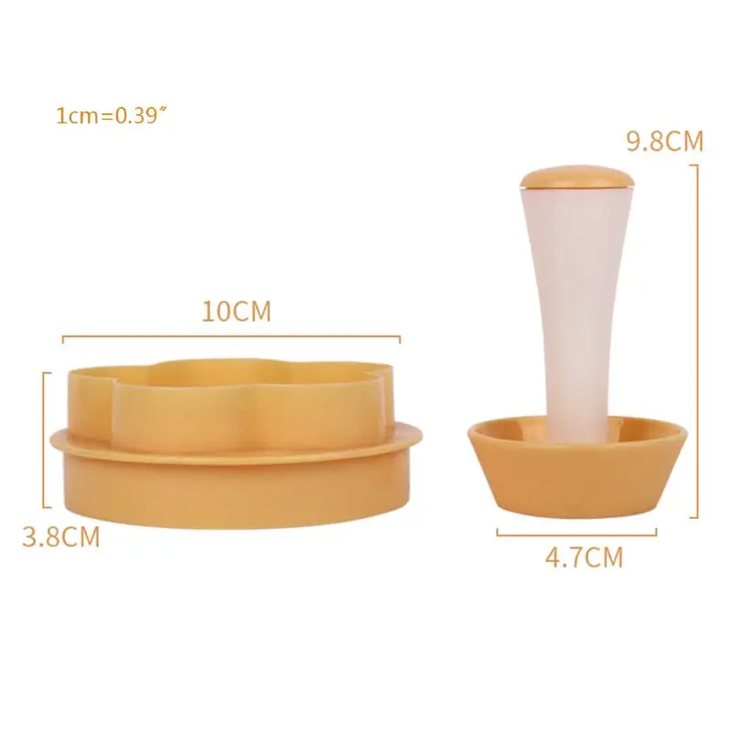 

Plastic Pastry Stamper Tart Shell Mold Cutter Flower Round Dough Cookie Set for Cupcake