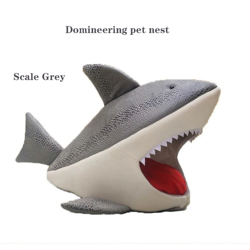 Креативная подушка в виде кота гнезда для домашних животных акулы желтого цвета